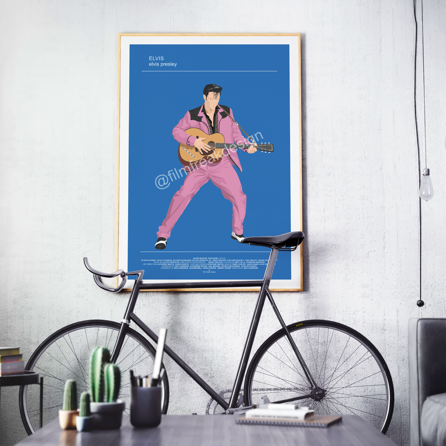 New item! Elvis Poster – Austin Butler Costume Illustration | Movie Fashion Print