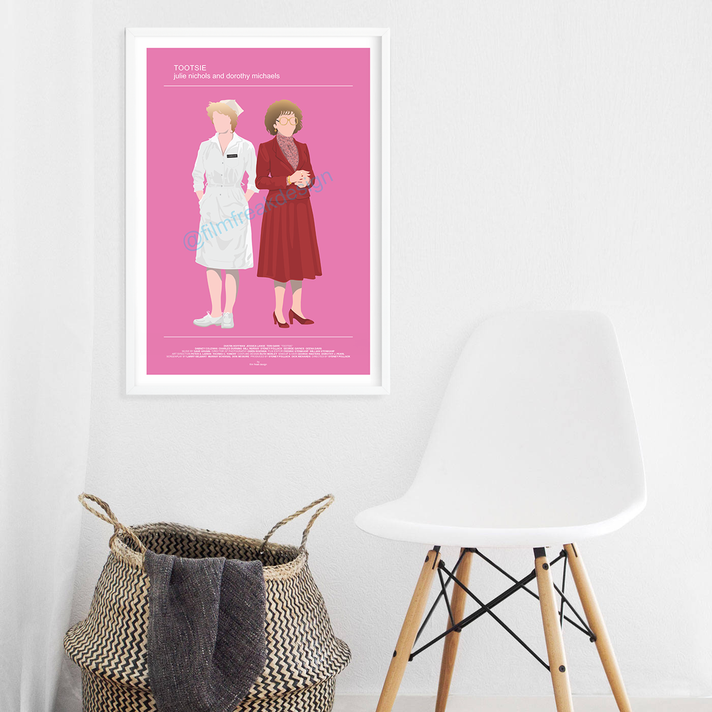 New poster! Tootsie 1982 poster, Dustin Hoffman as Dorothy Michaels, Jessica Lange as Julie Nichols