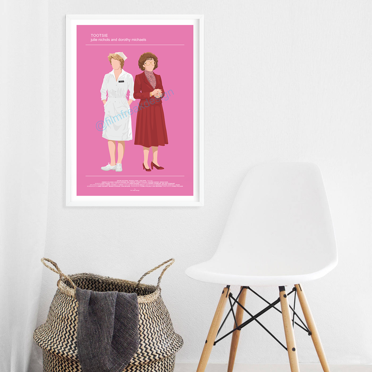 New poster! Tootsie 1982 poster, Dustin Hoffman as Dorothy Michaels, Jessica Lange as Julie Nichols