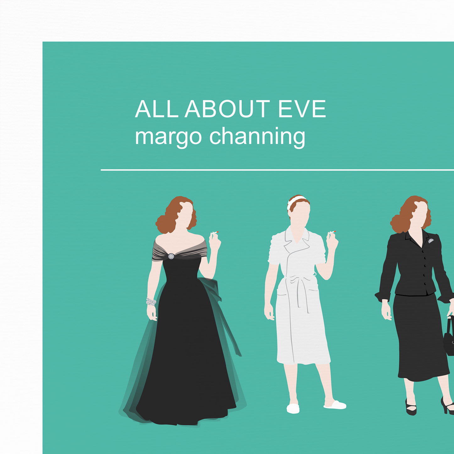 All About Eve poster, Margo Channing Bette Davis print