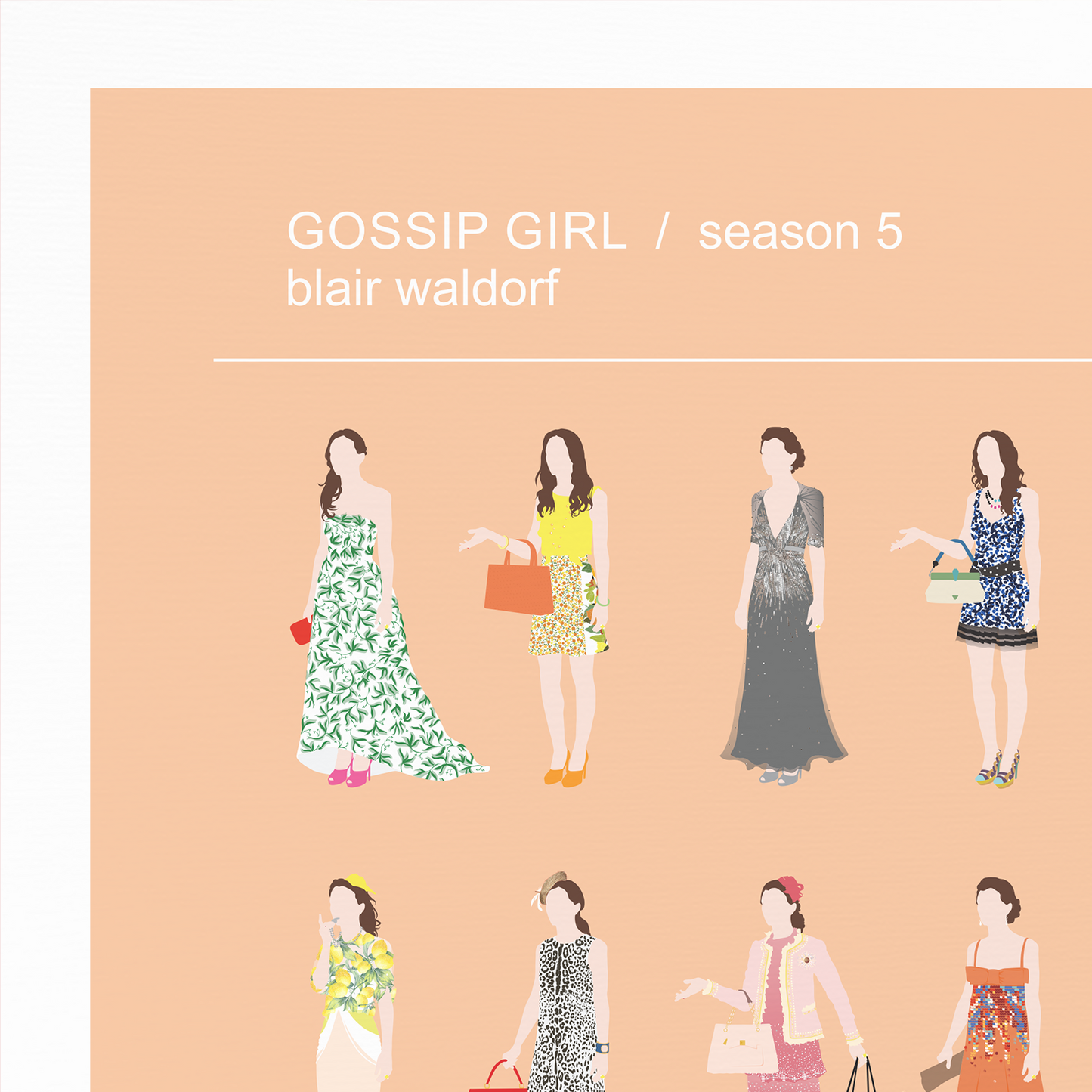 Gossip Girl Blair Waldorf Set Of 5 Posters