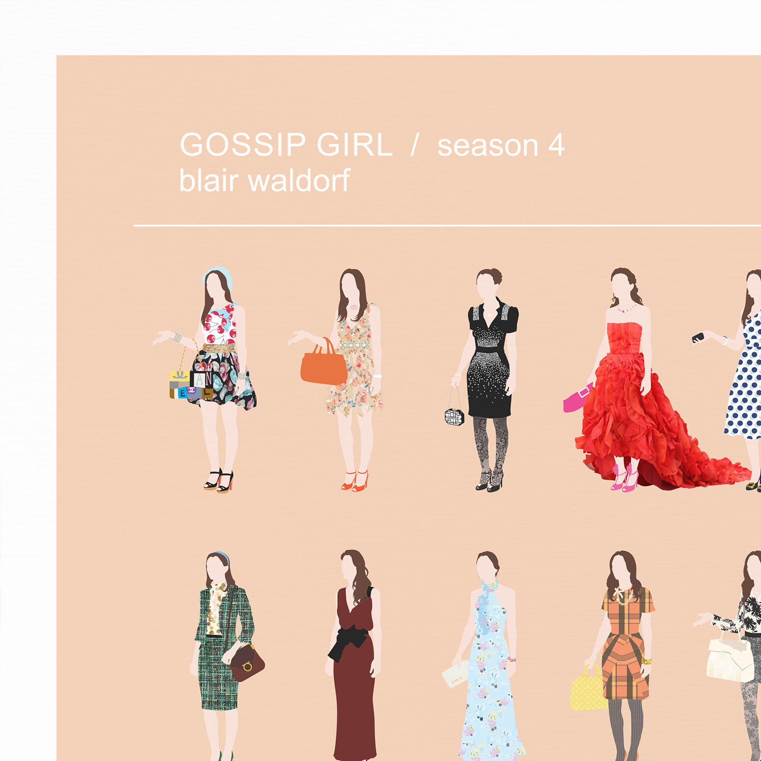 Gossip Girl fashion, Blair Waldorf - Season 2 – Film Freak Design