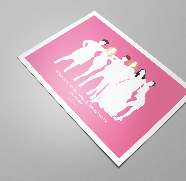 Bridesmaids pink Movie Poster, empowering women