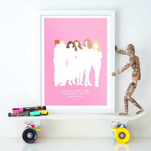 Steel Magnolias decor Minimalist Movie Poster - 1989