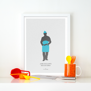 Stand and Deliver poster, Edward James Olmos print as teacher Jaime Escalante