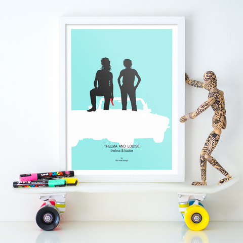 Thelma and Louise feminist poster, Susan Sarandon & Geena Davis
