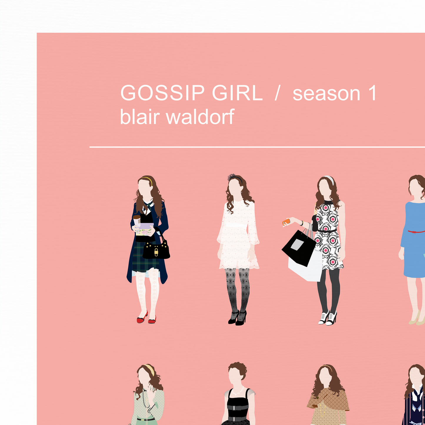 Gossip Girl Blair Waldorf Set Of 5 Posters