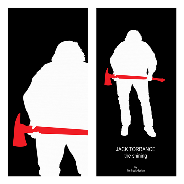 Stanley Kubrick set of 2 posters, Alex from A Clockwork Orange and Jack Torrance from The Shining