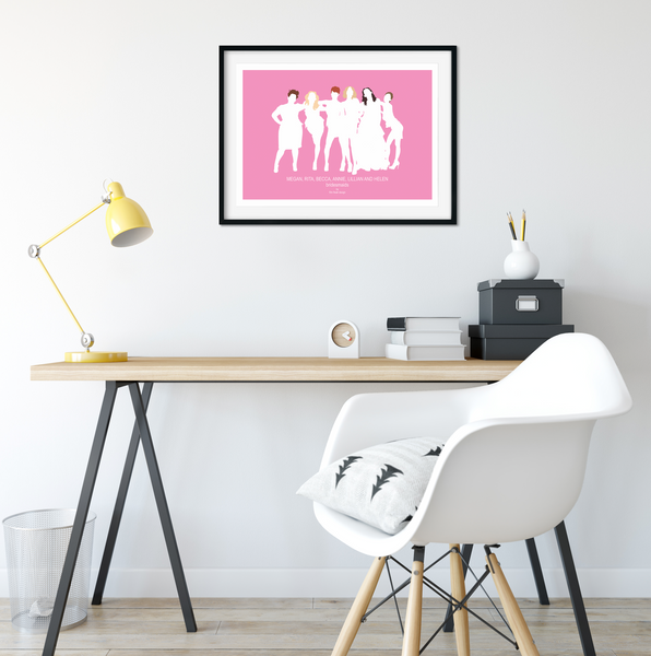 Bridesmaids pink Movie Poster, empowering women